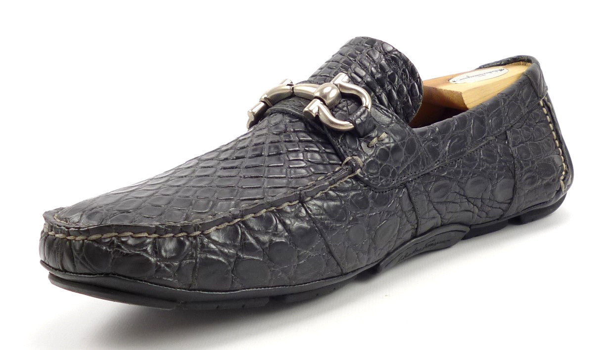 ferragamo crocodile loafers