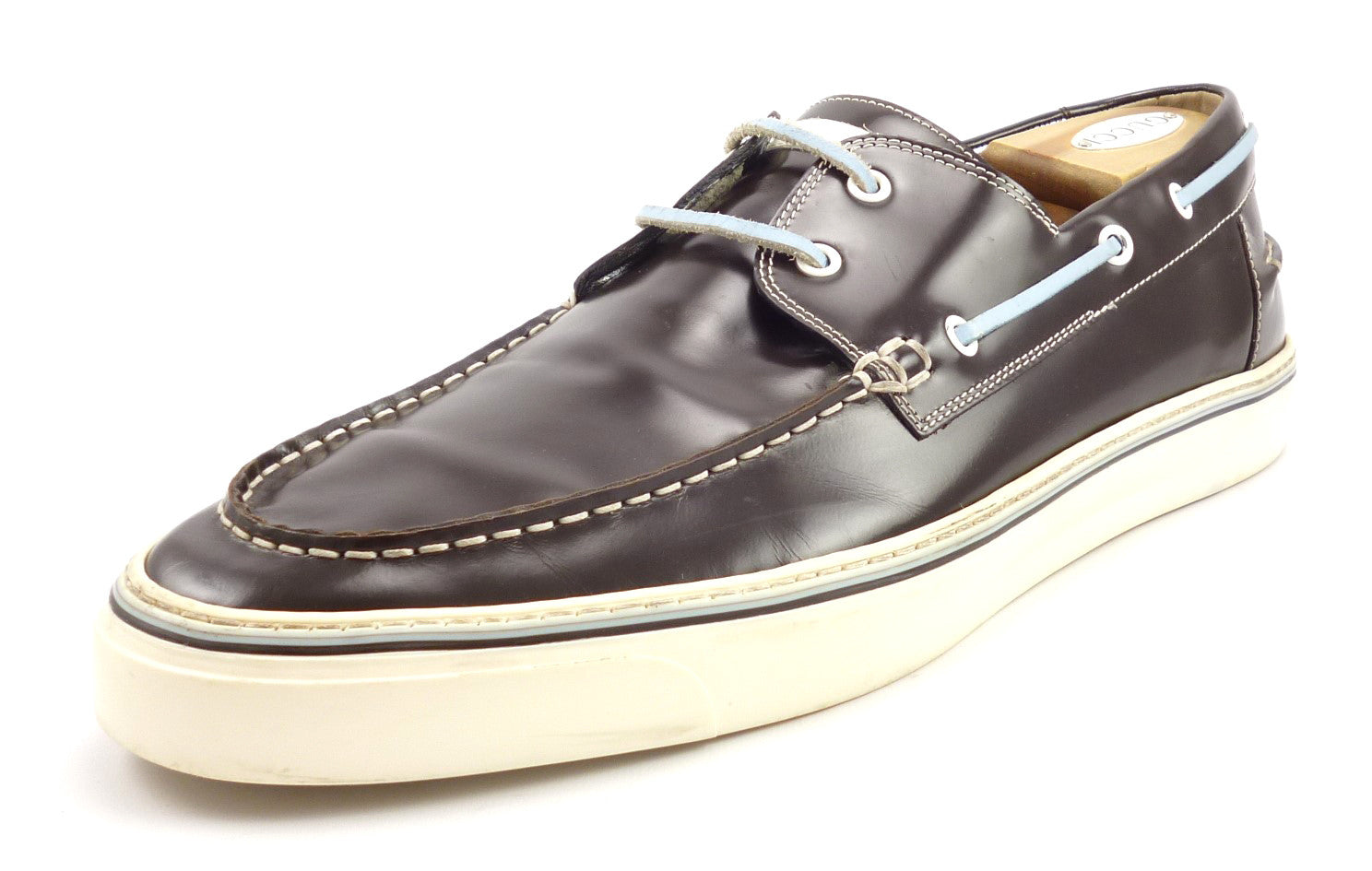 Gucci Mens Size 13 Leather Boat Deck 