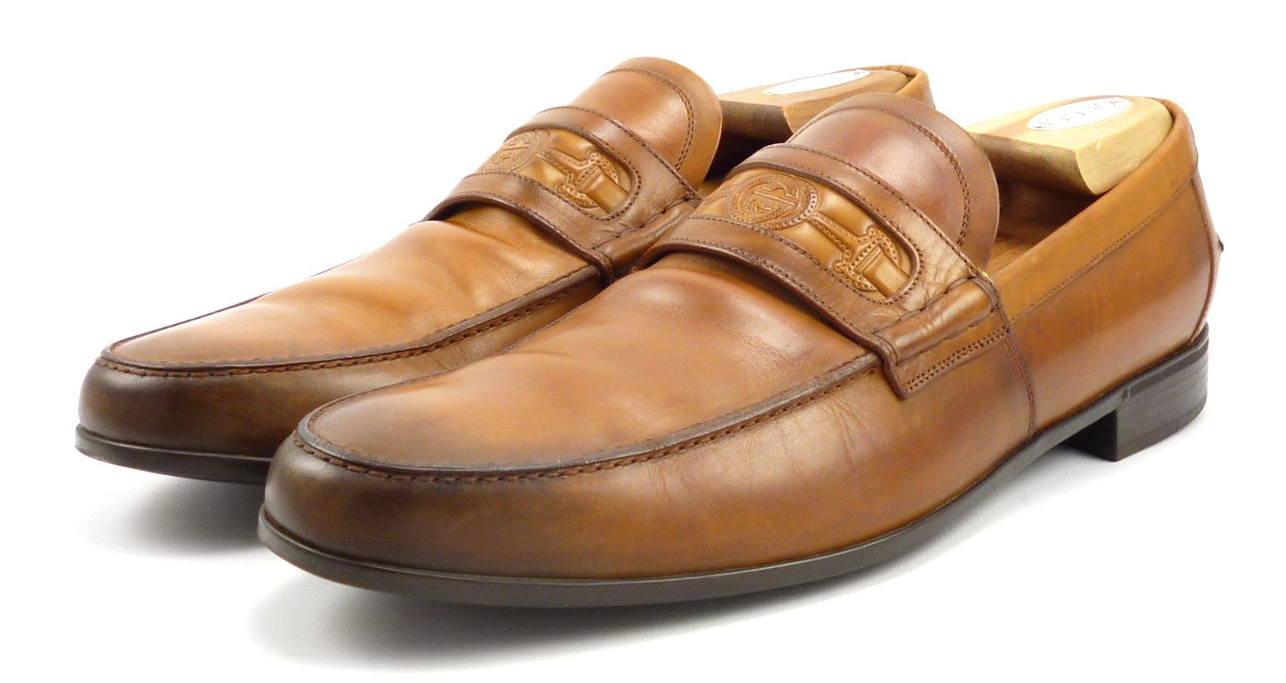 Gucci Mens Pre-owned Shoes 9.5 US Leather Loafers Brown – Distinctive Deals - Designer Bags ...