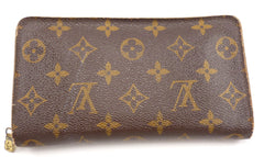 Louis Vuitton Mens Wallet Monogram Zip Style Brown – Distinctive Deals - Designer Bags, Shoes ...