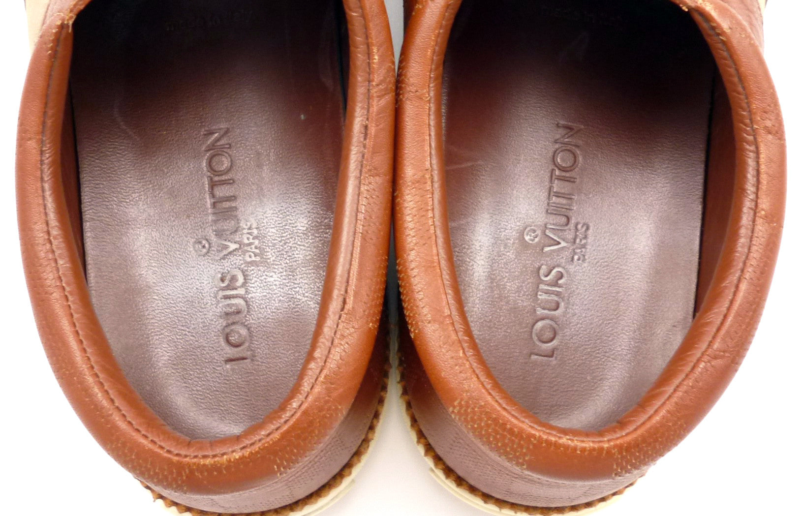 Louis Vuitton Men&#39;s Shoes 7, 8 US Nubuck Sneakers Brown – Distinctive Deals - Designer Bags ...