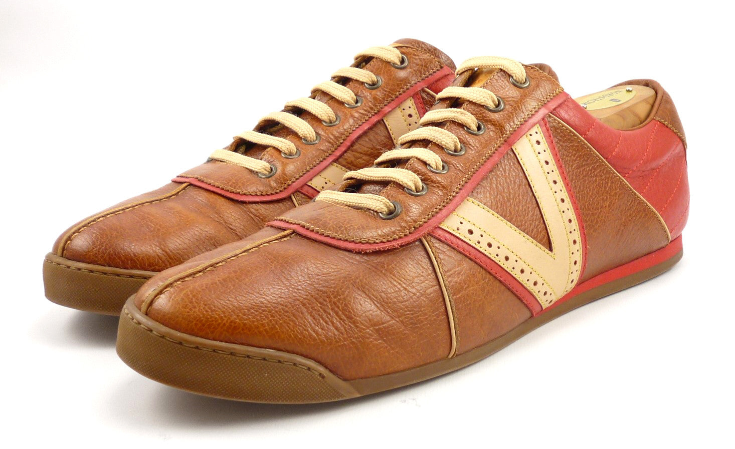 Louis Vuitton Mens Shoes 10.5 US Leather Sneakers Brown – Distinctive Deals - Designer Bags ...