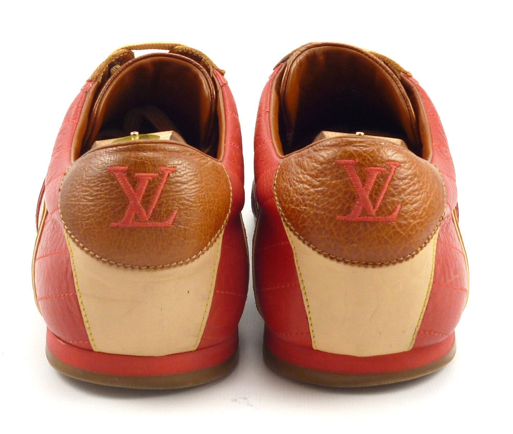 Louis Vuitton Mens Shoes 10.5 US Leather Sneakers Brown – Distinctive Deals - Designer Bags ...