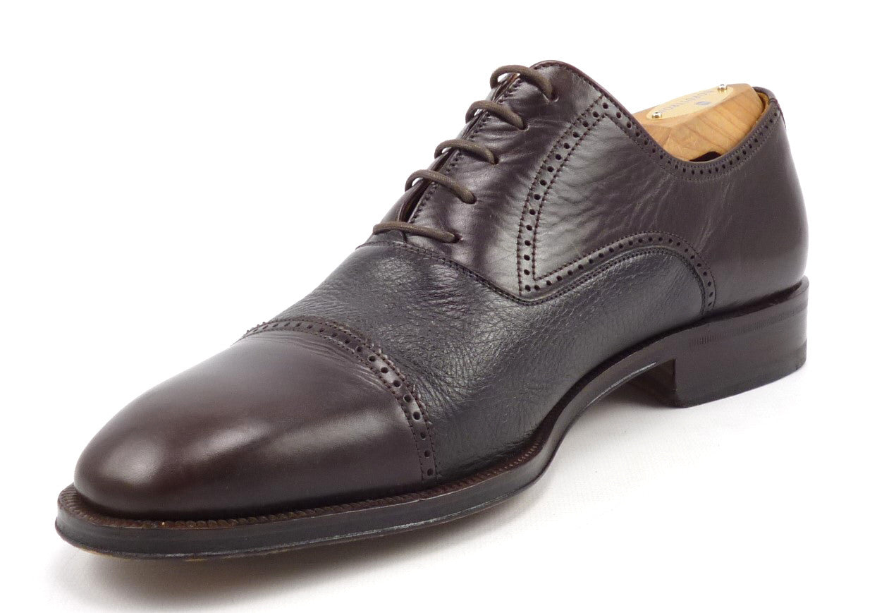 Magnanni Mens Shoes 8 Leather Cap Toe 