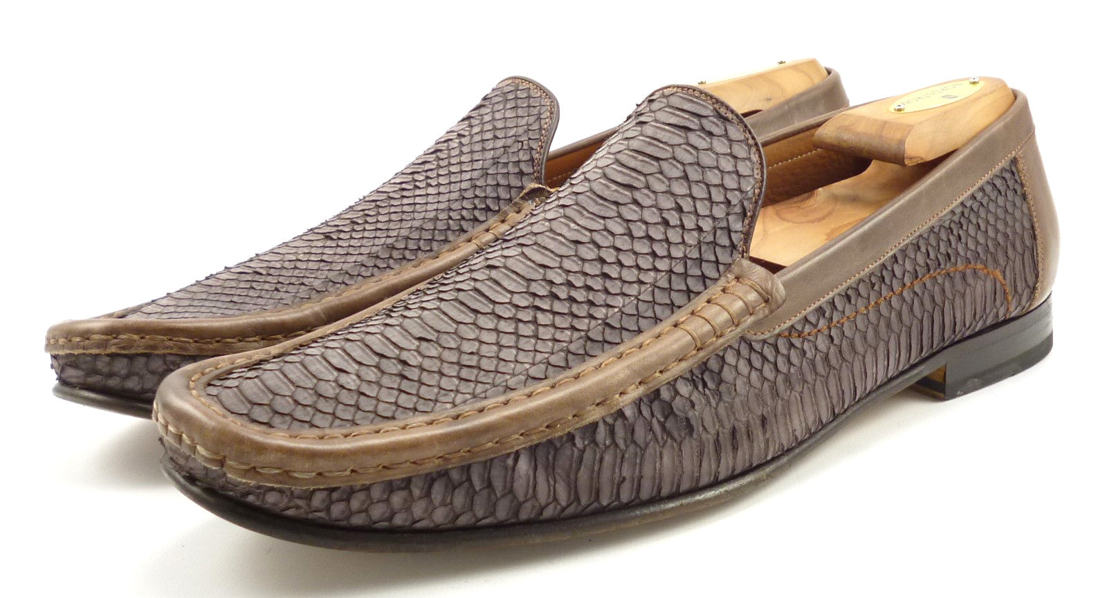 genuine snakeskin shoes mens