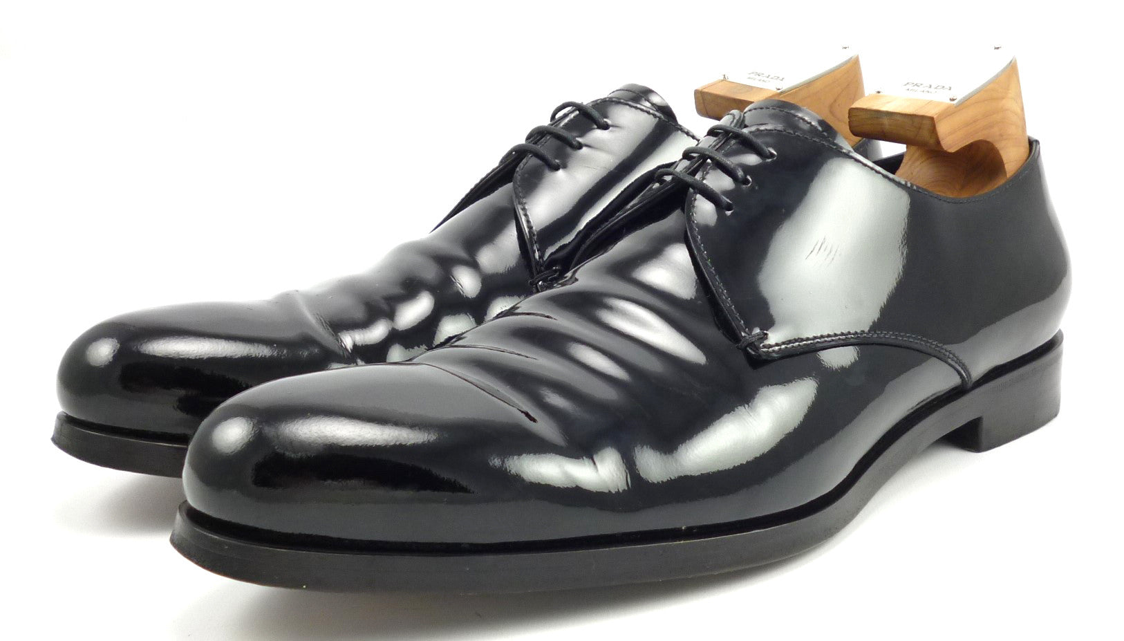 prada mens shoes patent leather