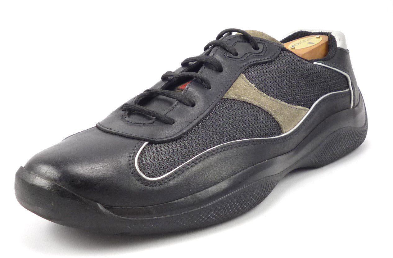 prada mens shoes black