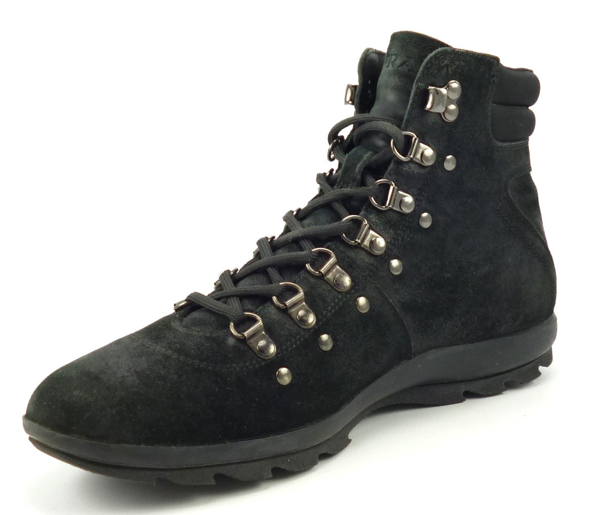 mens black prada boots