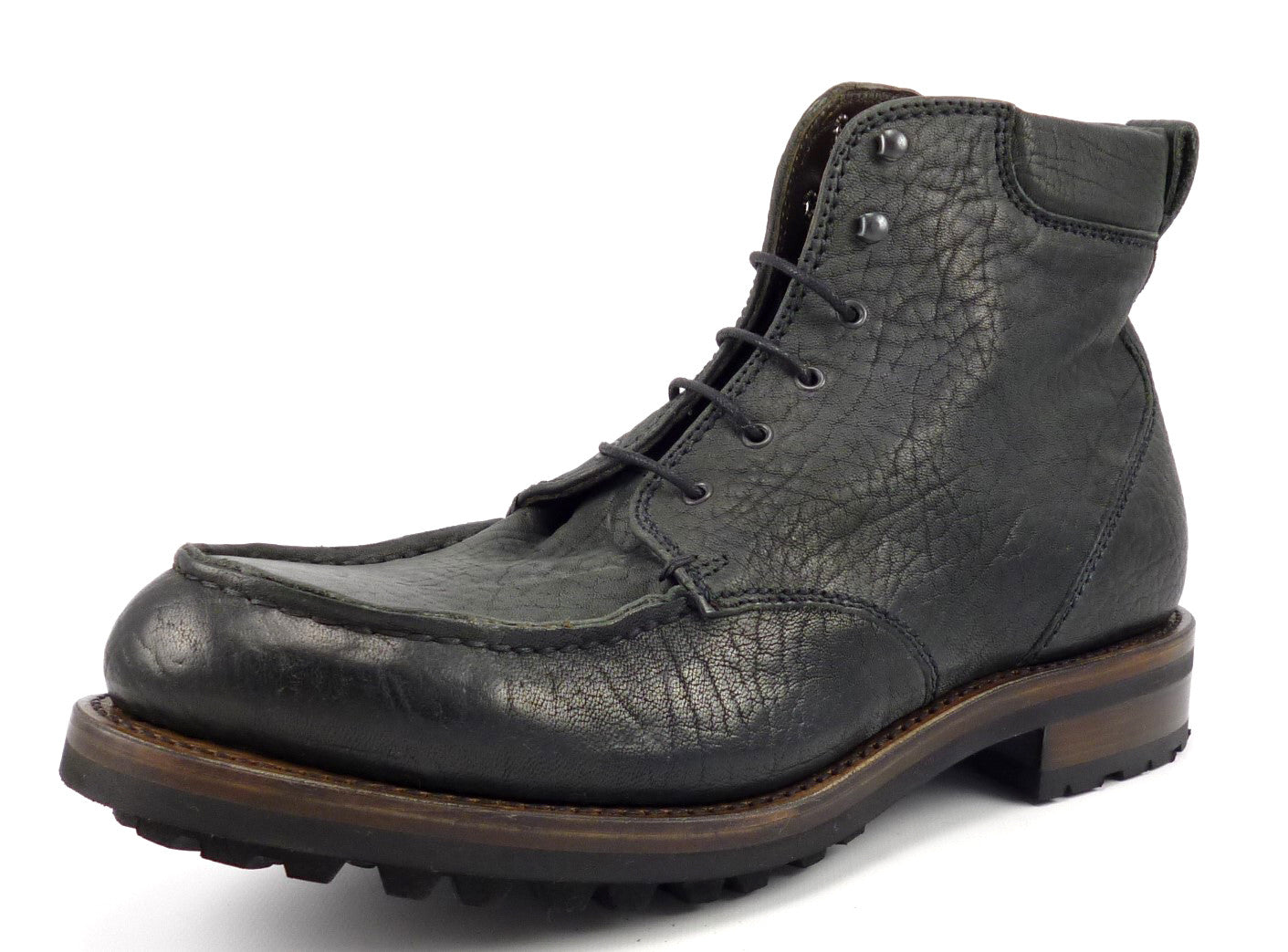 mens leather lace up ankle boots