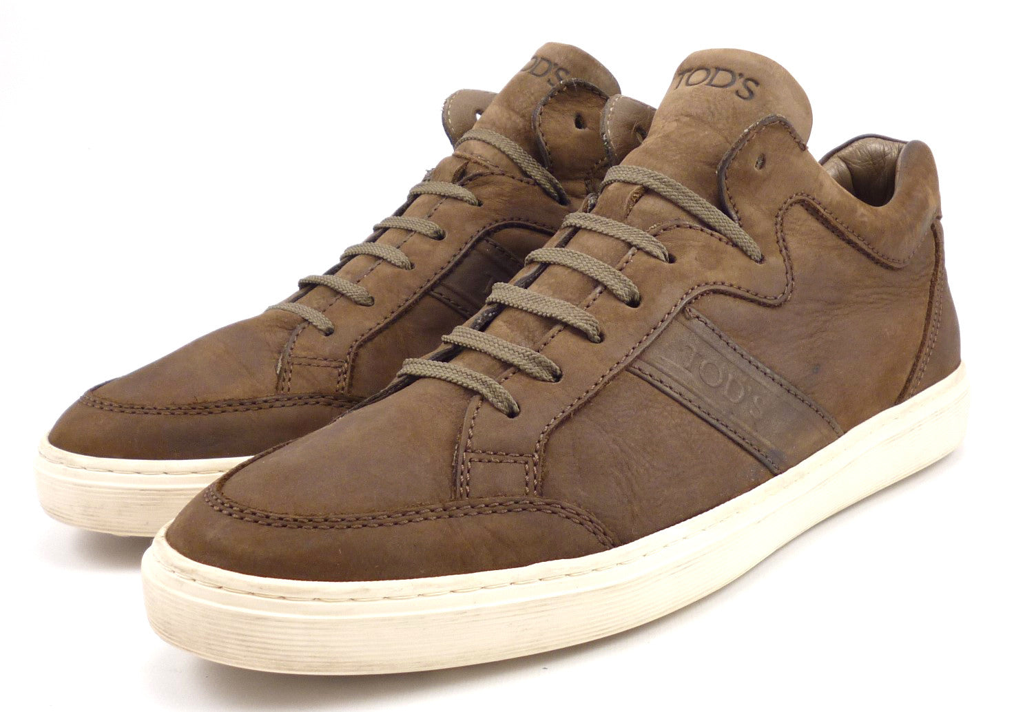 tod's men's leather sneakers