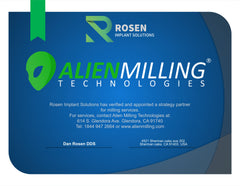 Alien Milling is a Certified RosenScrew Milling Center