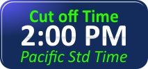 Cut-Off Time 2PM PST