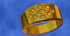 CAD image of a custom ring at Chimera Design