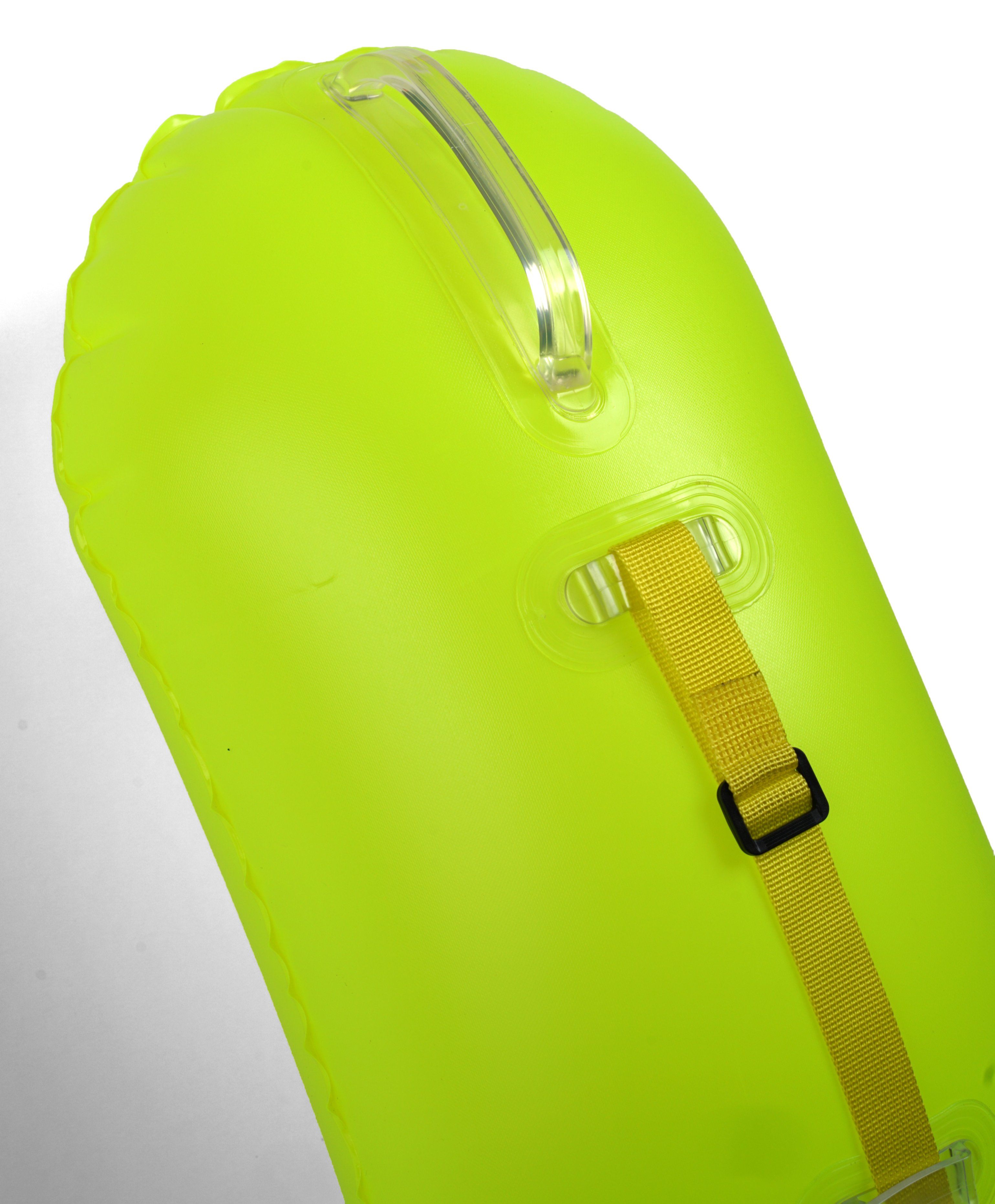 New Wave Swim Bubble for Open Water - Fluorescent Green Triathlon Buoy (No  Drybag)