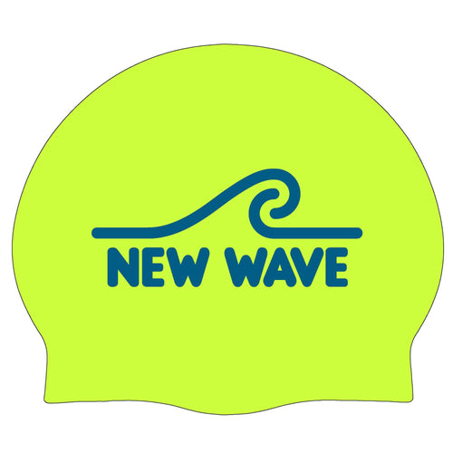 Swim Cap Fluorescent Green - New Wave Silicone Swim Cap