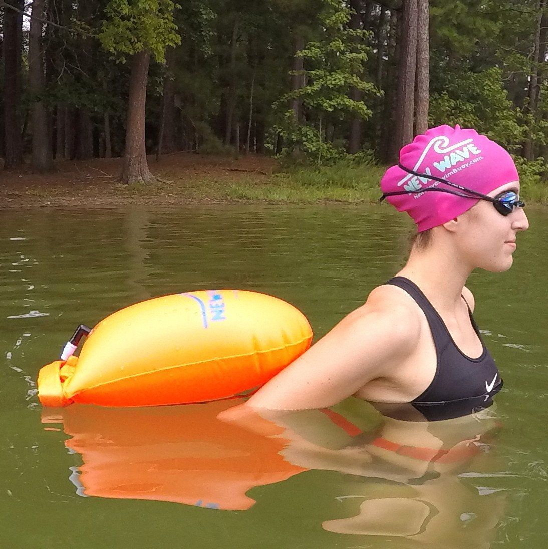 New Wave Swim Cap - Silicone (Pink)