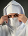 White Balaclava Ninja Zipper Hoodie Jacket For Men