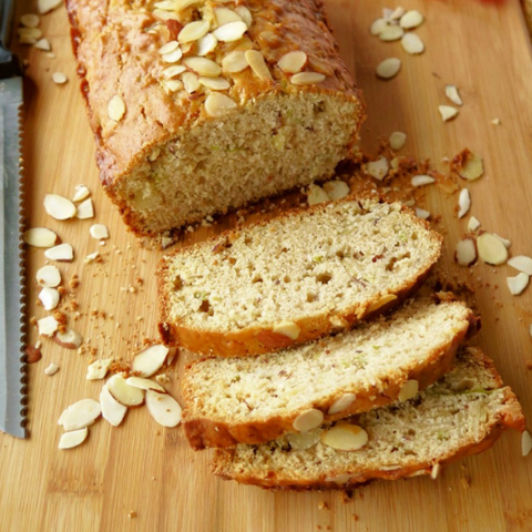 Apple Almond Bread with Cream Cheese Swirl