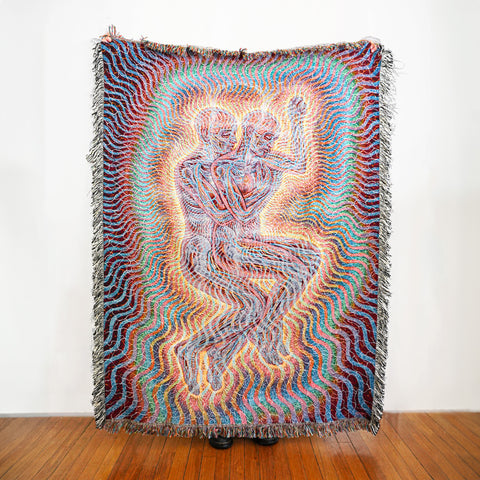 spooning art blanket by alex grey