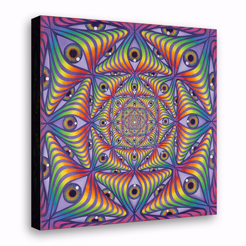 Rainbow Eye Ripple - Canvas Print