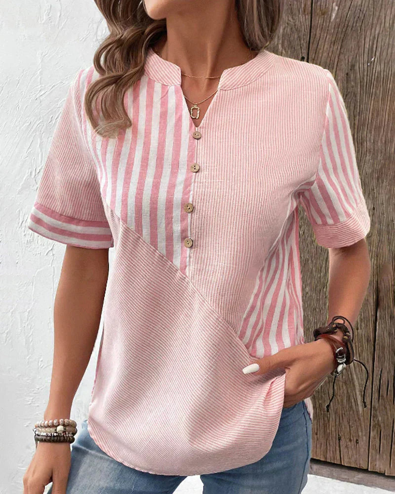 Sandra Klassisk Stribet Top