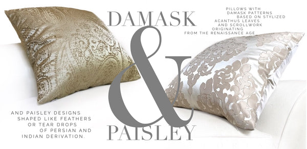 Damask & Paisley Pillows by Aloriam