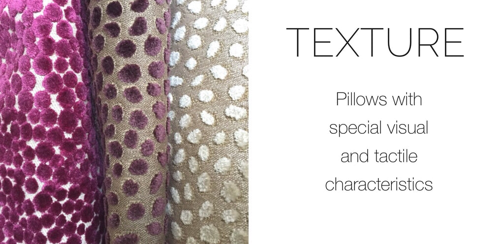 Texture Pillows by Aloriam: Pillows with special visual and tactile characteristics