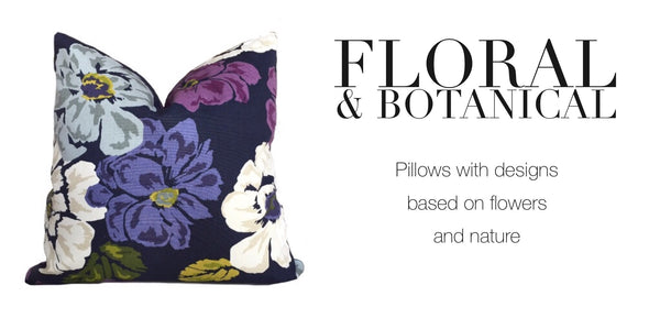 Floral & Botanical Pattern Pillows by Aloriam