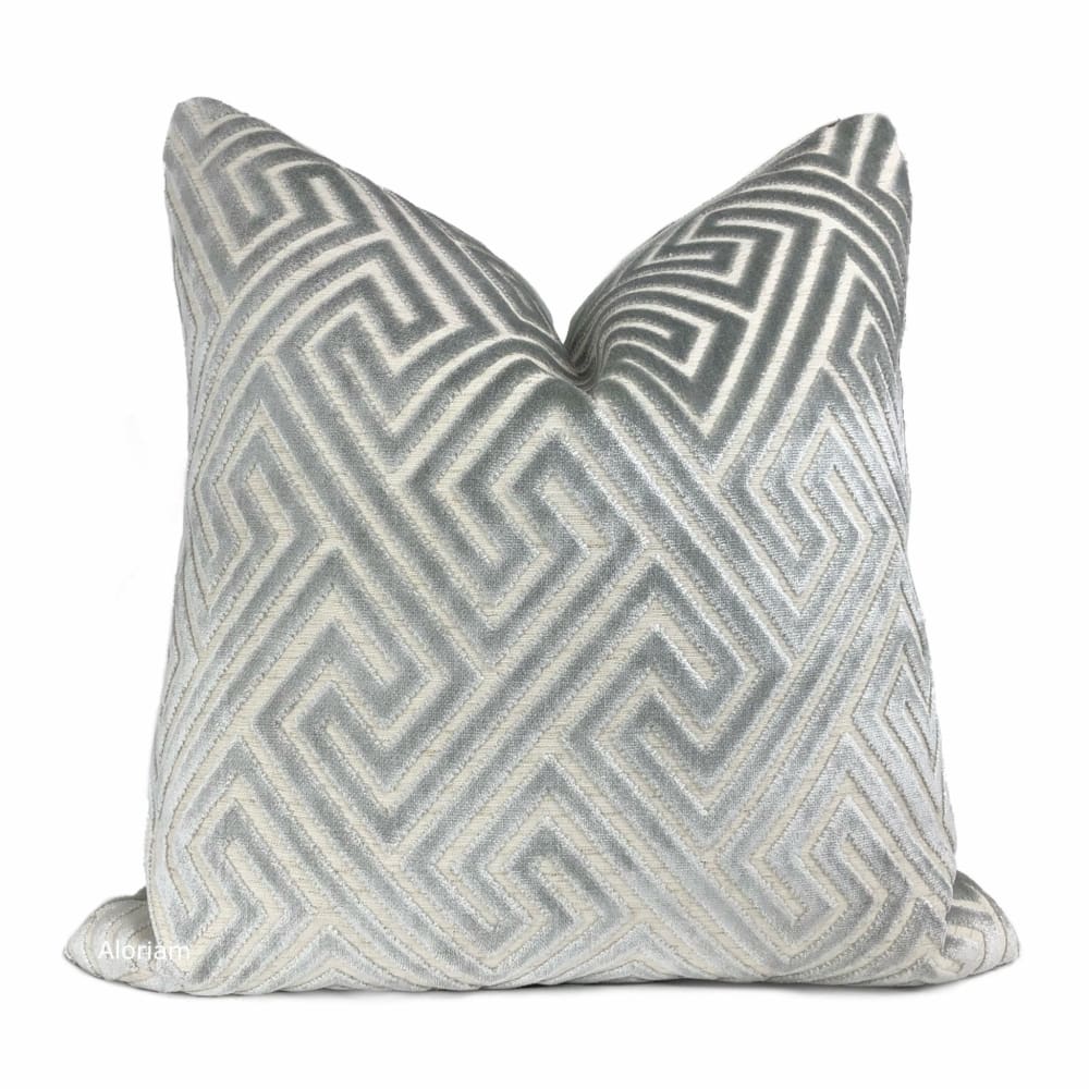 gray velvet pillow covers