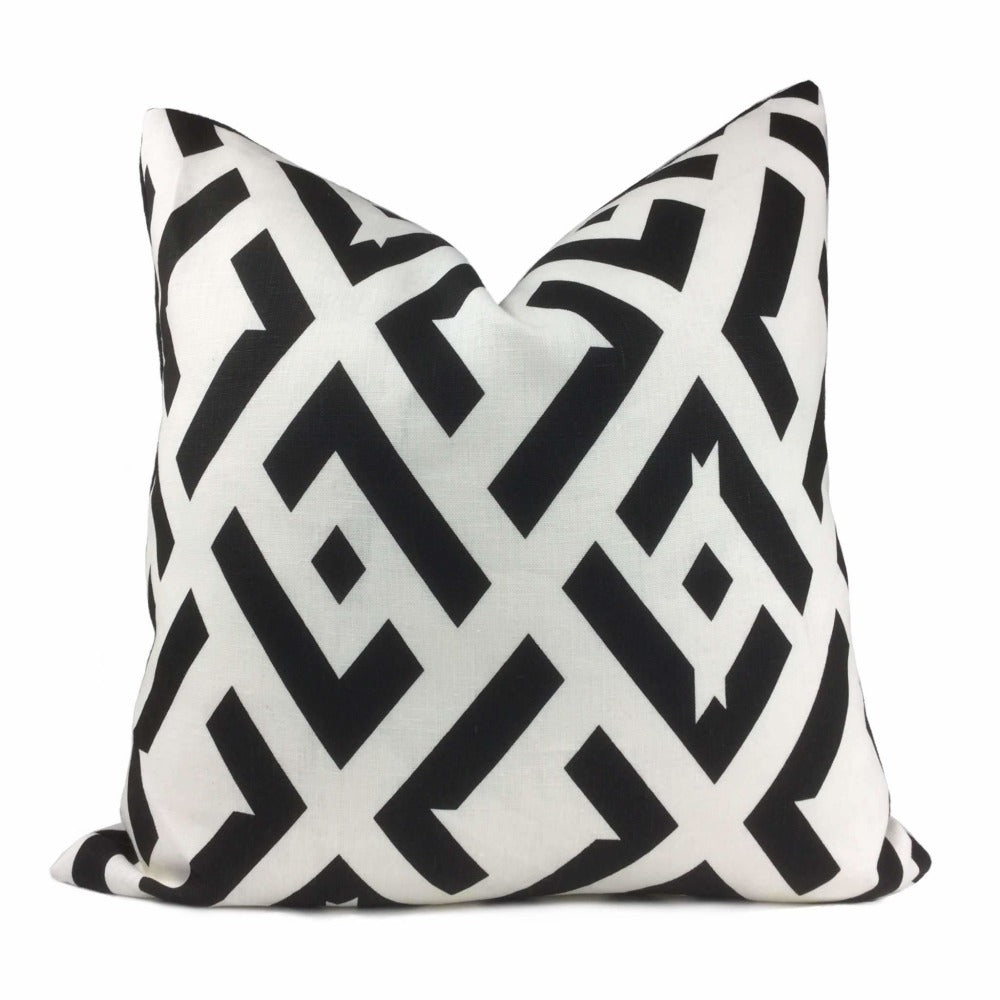 black white cushions