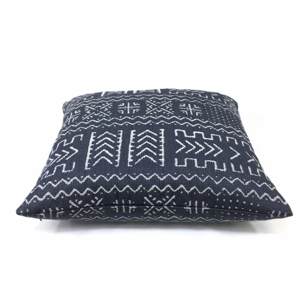 Hombori Mudcloth Inspired Blue African Tribal Pillow Cover – Aloriam