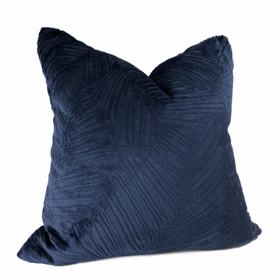 navy blue velvet pillow covers