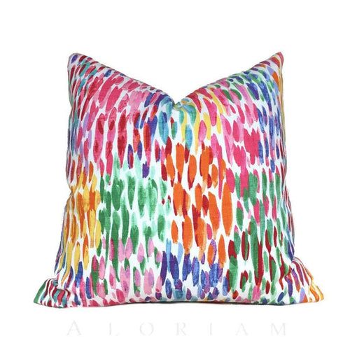 The Tie Dye Linen Large Throw Pillow 28x28