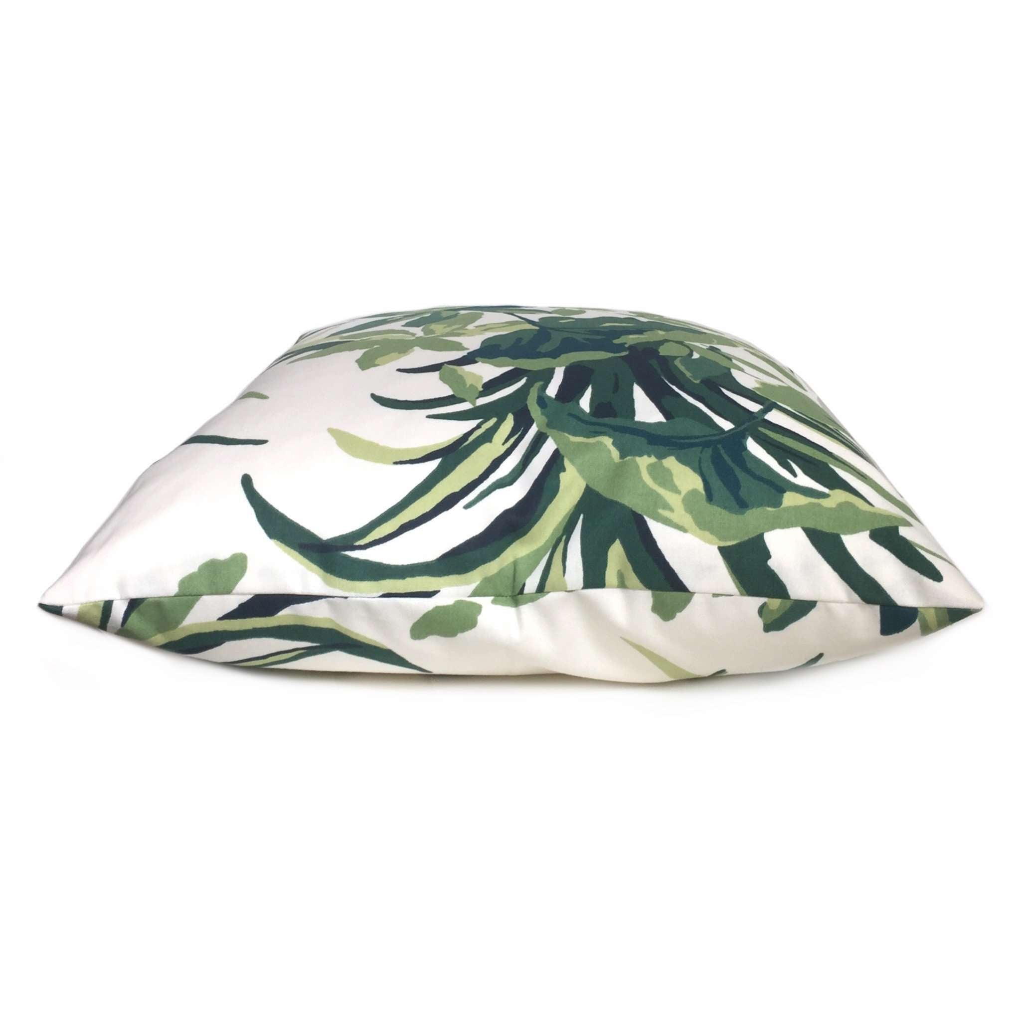 Robert Allen Madcap Cottage Bermuda Bay Palm Green White Botanical Pil ...