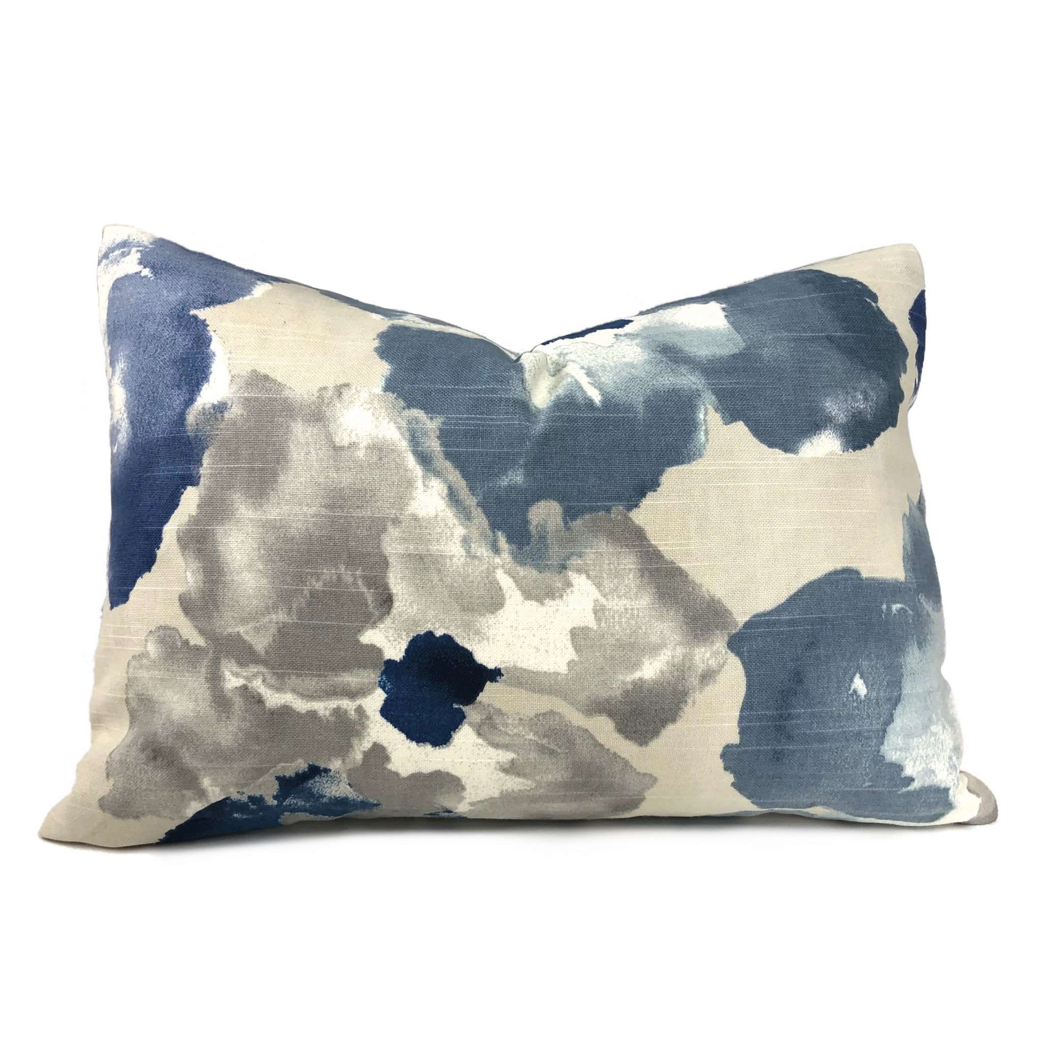 modern blue throw pillows