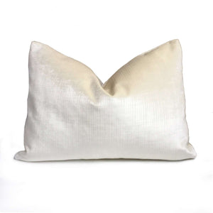 Robert Allen Pale Cream Strie Velvet Pillow