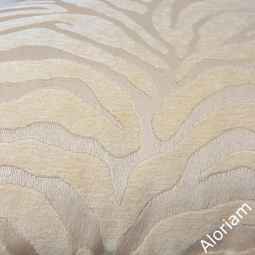 Two Tone Cream Ivory Tiger Stripe Chenille Pillow Cover – Aloriam