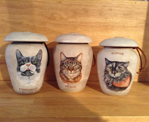 custom cat photo urn