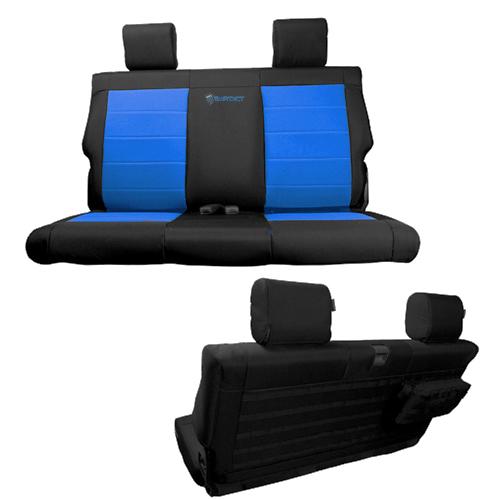 Rear Bench Tactical Seat Covers for Jeep Wrangler JL 2018-22 2 Door Bartact  w/ MOLLE | Bartact