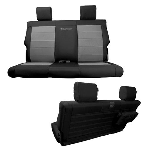 Rear Bench Tactical Seat Covers for Jeep Wrangler JL 2018-22 2 Door Bartact  w/ MOLLE | Bartact