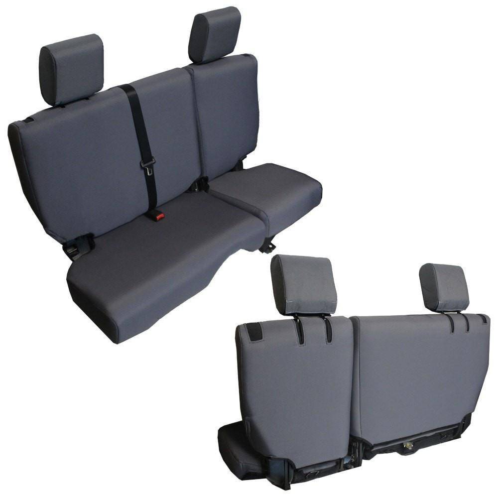 Rear Bench Seat Covers for Jeep Wrangler JKU 2007 4 Door BARTACT Base Line  Performance | Bartact