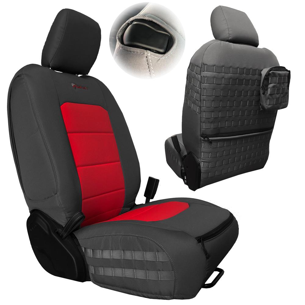 Front Tactical Seat Covers for Jeep Wrangler JL 2018-23 2 Door ONLY (NOT  for Mojave or 392 Edition) Bartact w/ MOLLE | Bartact