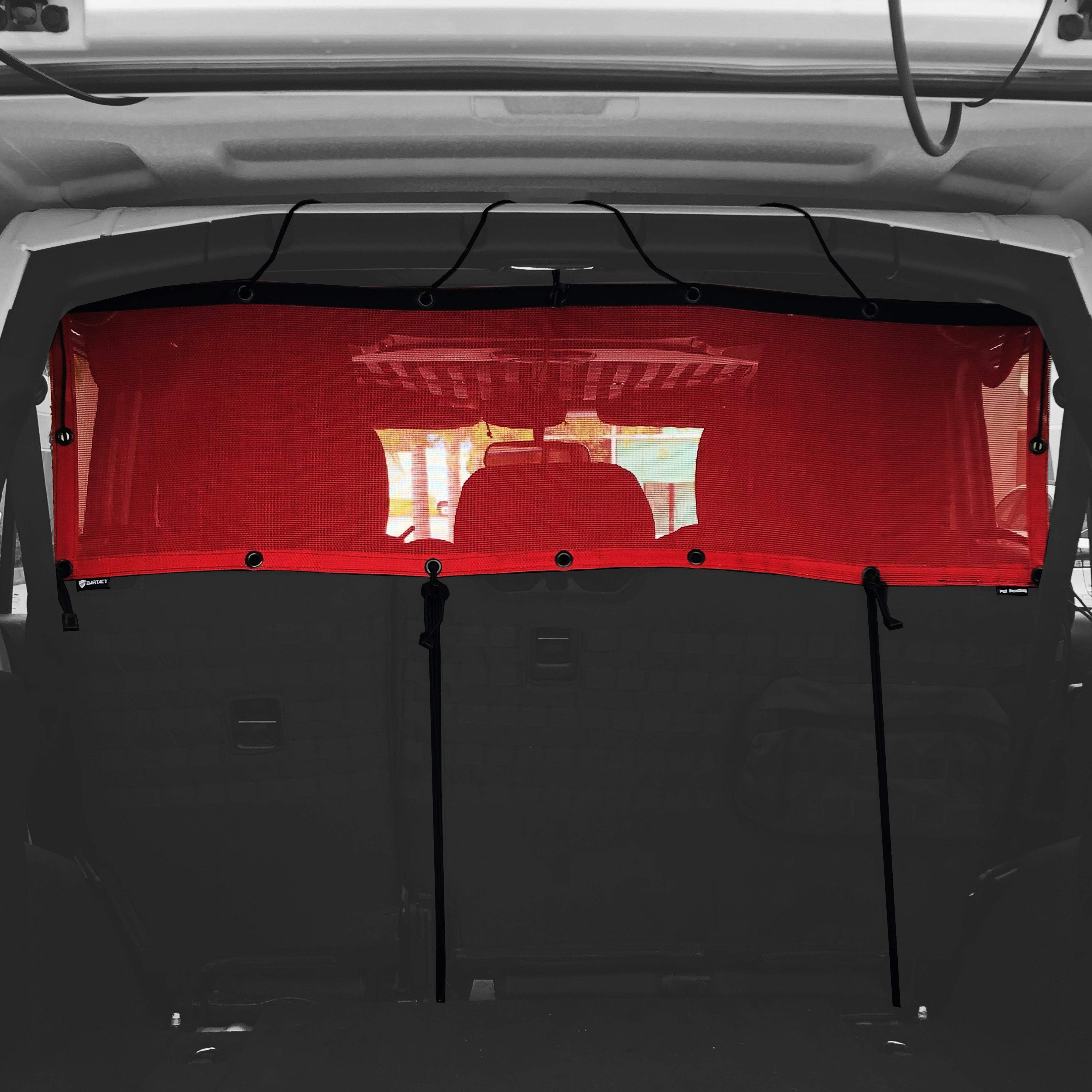 Bartact Cargo/Pet Barrier Divider Shade- Jeep Wrangler JLU Rear Bench Upper  (PAT PENDING) | Bartact