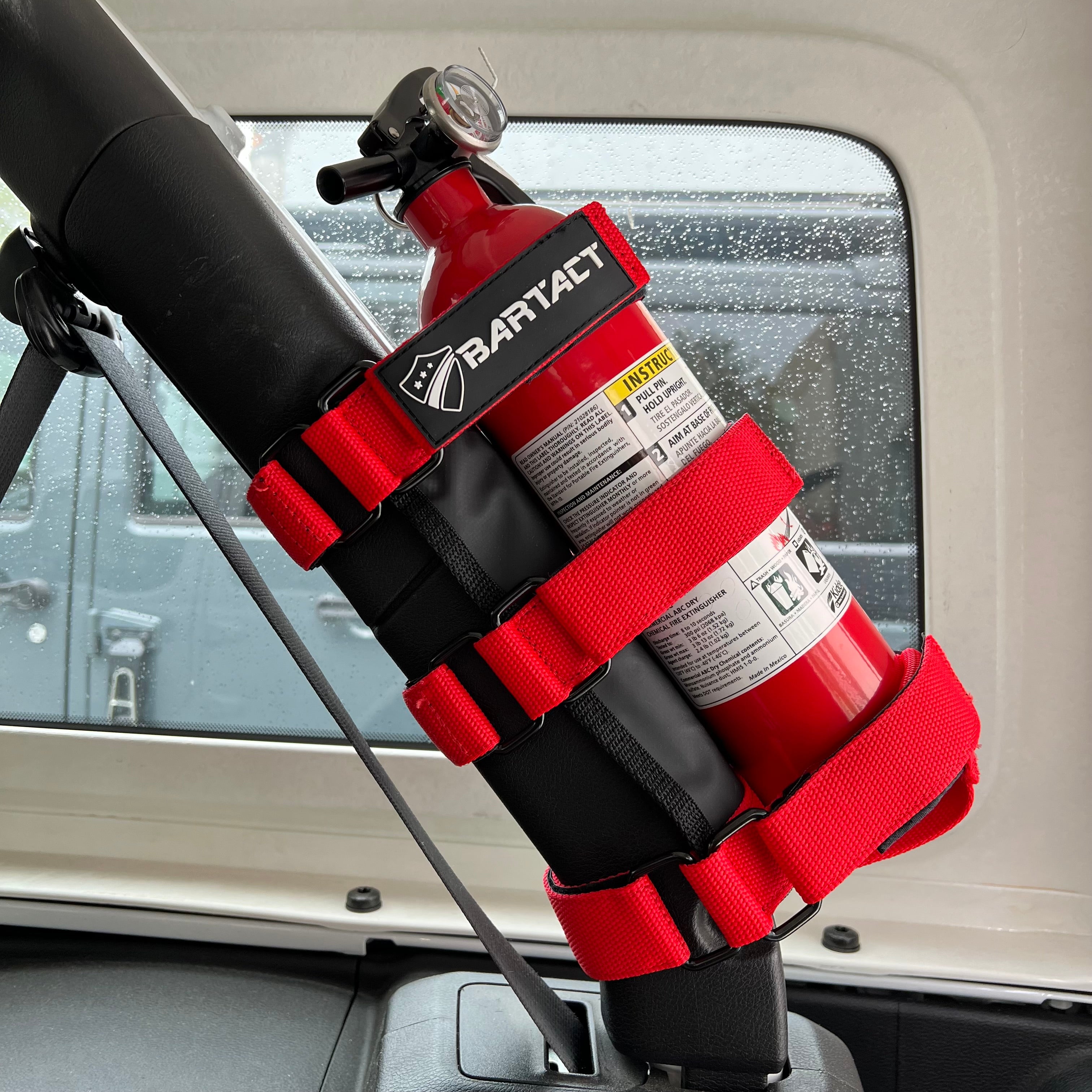 Fire Extinguisher Mount for padded Roll Bars Holds  - 5 LB Extinguisher  | Bartact | Bartact