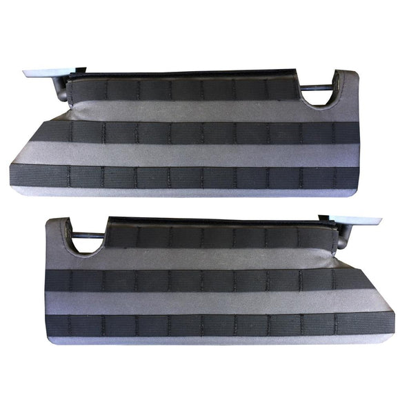 MOLLE Visor covers (No Mirrors) with PALS - MOLLE (pair) for 2007-18 Jeep  Wrangler JK JKU by Bartact | Bartact