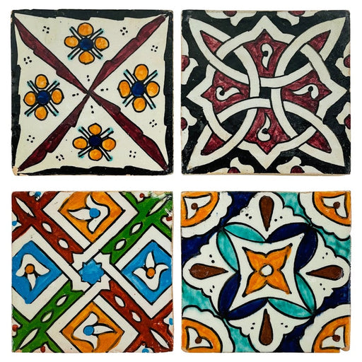 Taroudant Moroccan Tile Cement Square Coasters