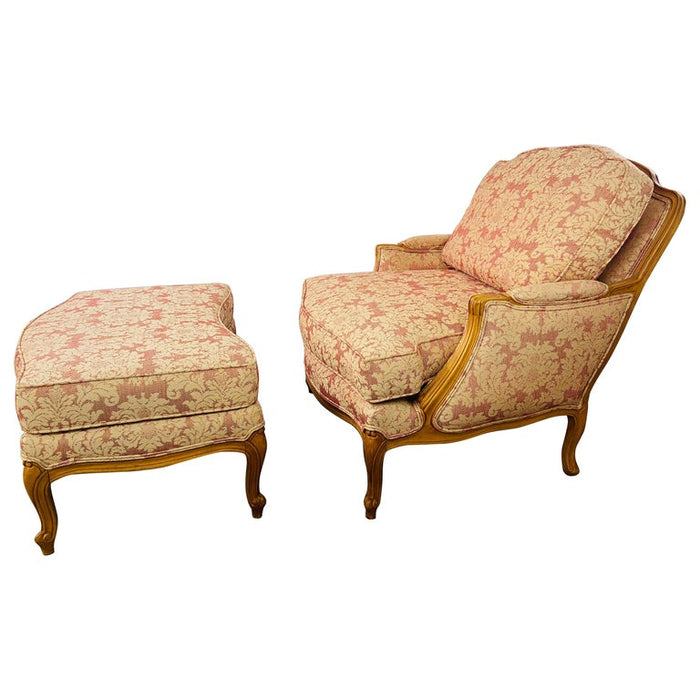 french chair with ottoman