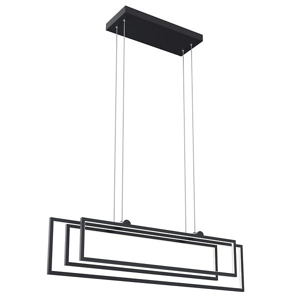 Jestin LED Linear Suspension | Elan Lighting 84322CG 84322MBK 84322WH ...