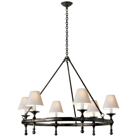 Classic Ring Chandelier - Bronze Finish