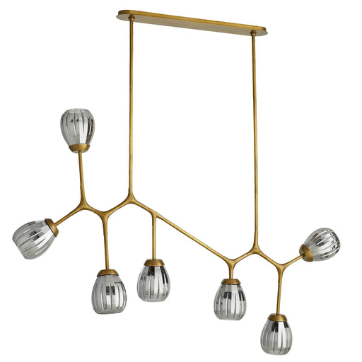 Haskell Small Chandelier Antique Brass